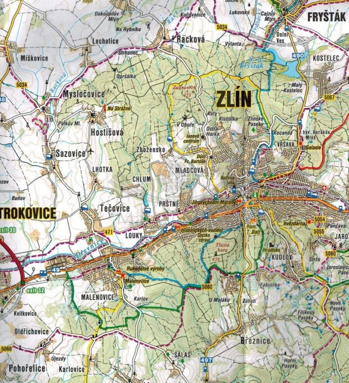 Kromieryż, Holesov Plan miasta FB (4).JPG