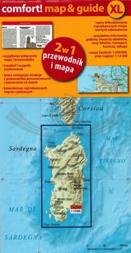 Sardynia. Laminowana mapa samochodowo-turystyczna + Miniprzewodnik wydawnictwa ExpressMap. Okładka tył