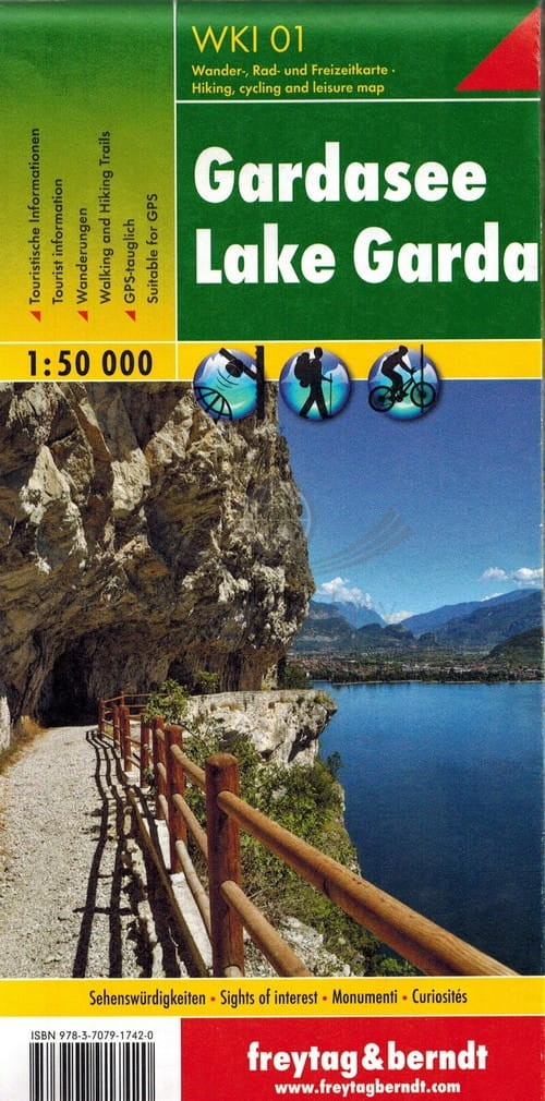 Jezioro Garda 1:50 000. Mapa turystyczna WKI 01. Freytag & Berndt