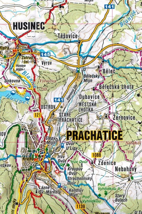 Szumawa. Mapa turystyczna 214 wydawnictwa Shocart. Fragment 1