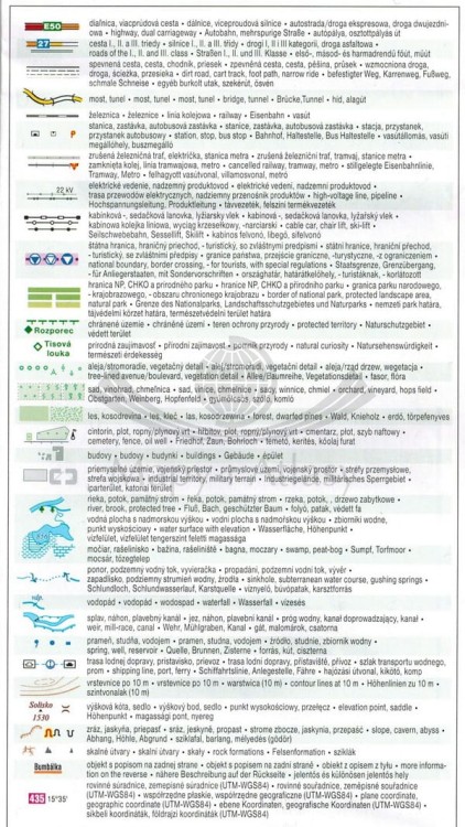 Ptasznik / Vtacnik mapa turystyczna wydawnictwa Shocart. Legenda 2