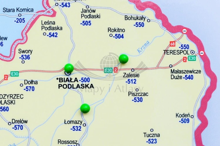 Znaczniki do map ściennych. Fluorescencyjne 54 sztuk (2).jpg
