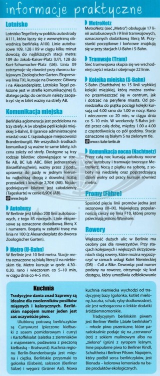 Berlin. Laminowana mapa / Plan miasta + miniprzewodnik wydawnictwa ExpressMap. Informator - fragment 2