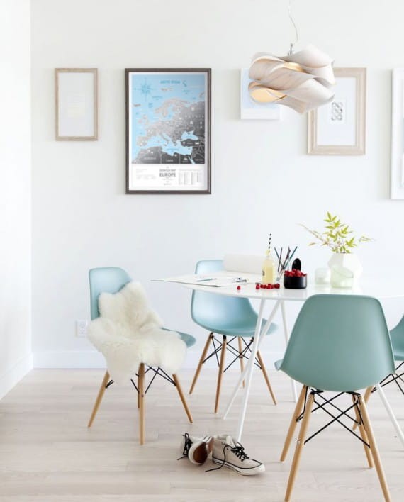 Europa. Mapa zdrapka Travel Map Silver Europe. Przykład aranżacji 3