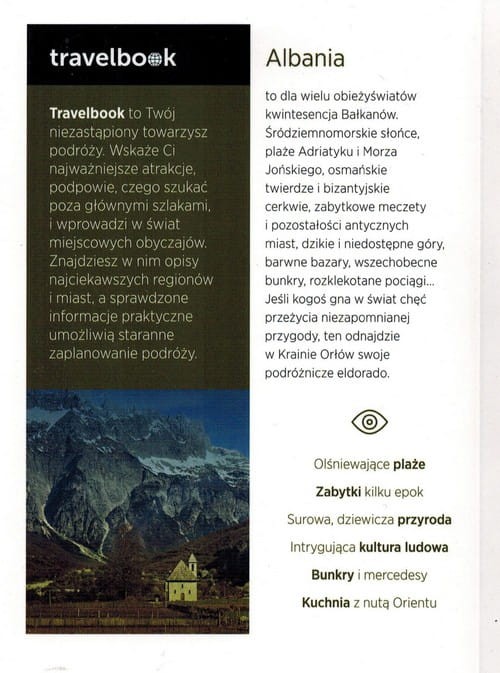 Albania Przewodnik travelbook Bezdroża okładka tył
