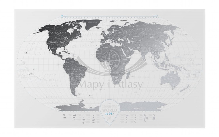 Świat mapa zdrapka Air World całość 3