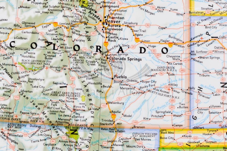 USA 1:4 561 000. Mapa polityczna w wersji do wpinania. Wydawnictwo: National Geographic. Fragment 2