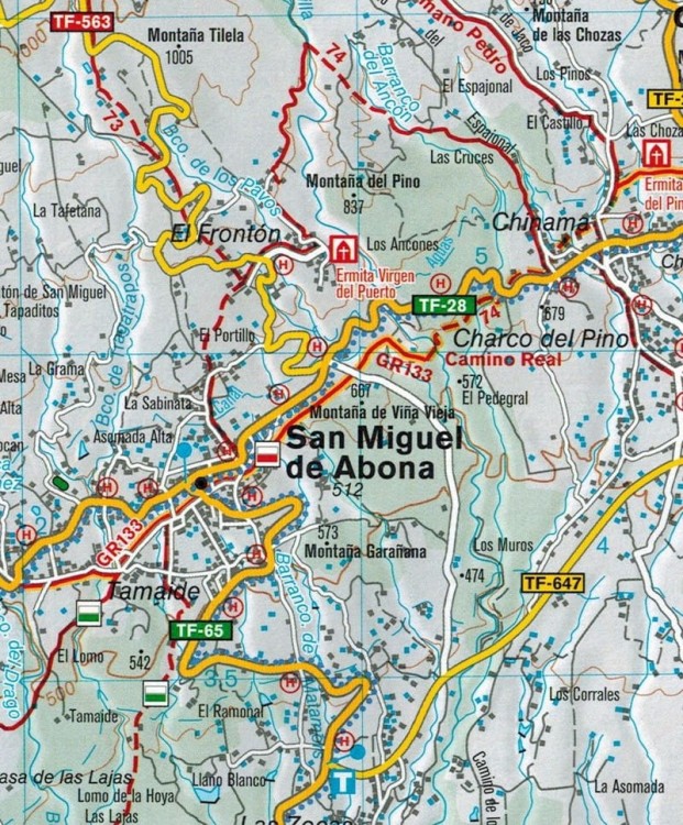 Teneryfa Mapa turystyczna 233 Kompass fragment 2