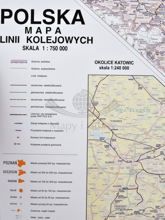 Polska kolejowa w ramie Piętka legenda