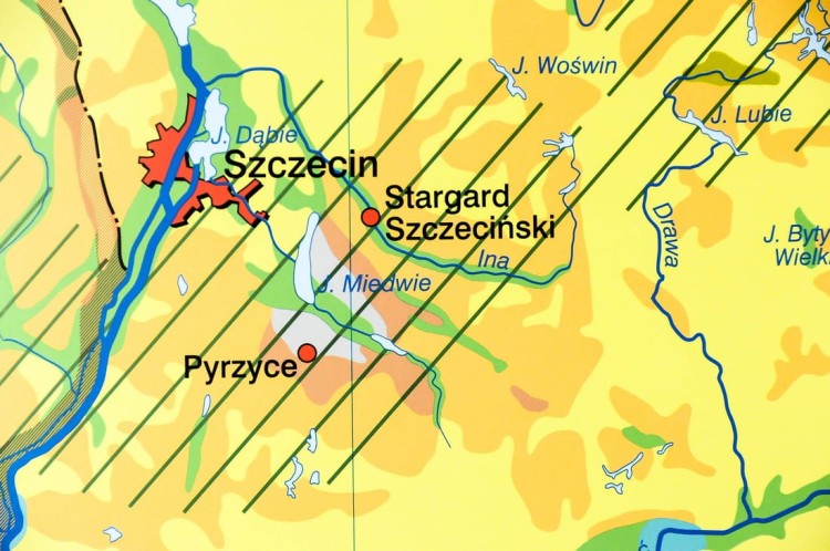 Polska - gleby mapa ścienna Nowa Era fragment 8