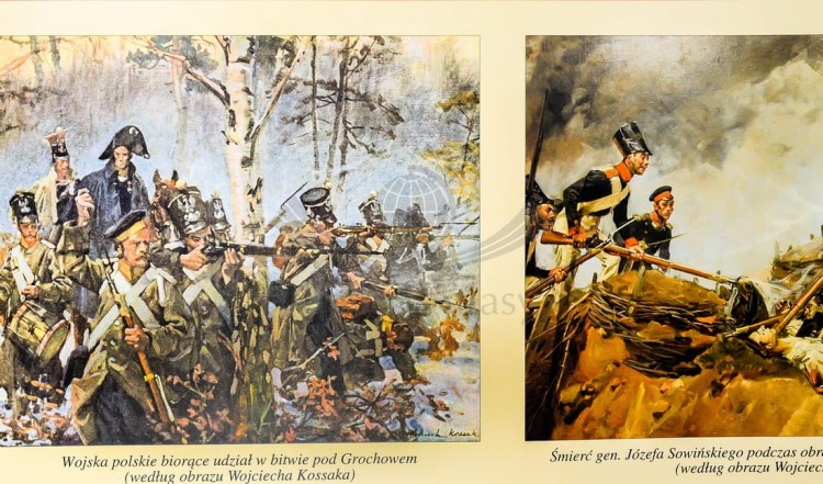 Księstwo Warszawskie / Powstanie listopadowe mapa ścienna Nowa Era fragment 5