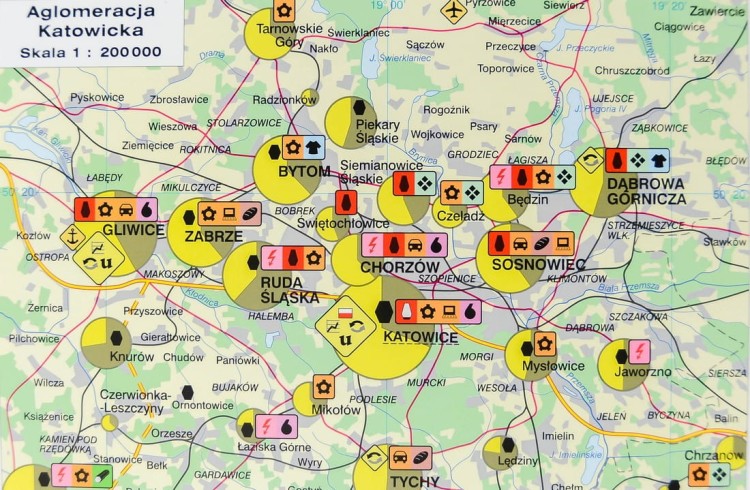 Polska gospodarka rolnictwo i przemysł mapa ścienna Nowa Era fragment 11