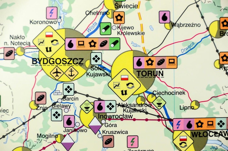 Polska gospodarka rolnictwo i przemysł mapa ścienna Nowa Era fragment 12