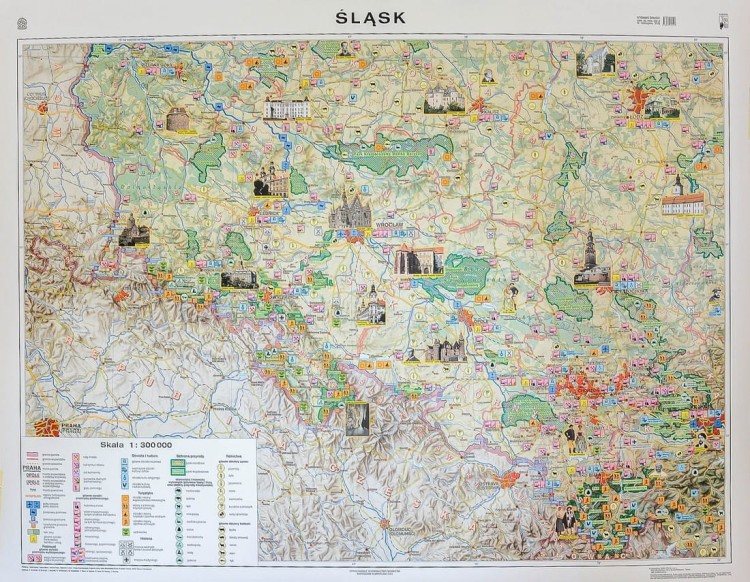 Śląsk mapa ścienna ogólnogeograficzna krajobrazowa Nowe Era II strona