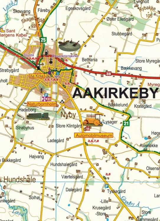 Bornholm Mapa turystyczna Galileos fragment 2