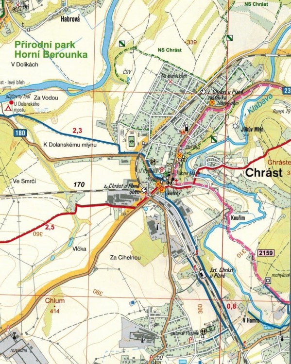 Plzensko Mapa turystyczna 51 wydawnictwa Geodezie On Line. Fragment 2