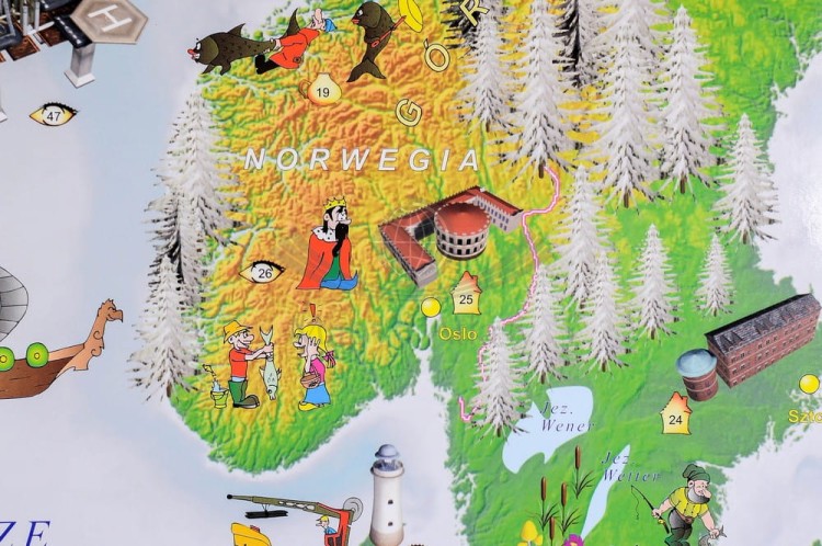 Europa w obrazkach Mapa dla dzieci magnetyczna Piętka fragment 3