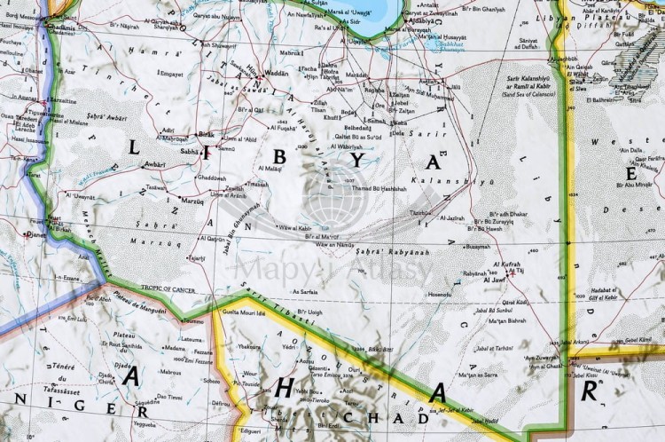 Kraje Basenu Morza Śródziemnego Mapa w ramie NG fragment 7