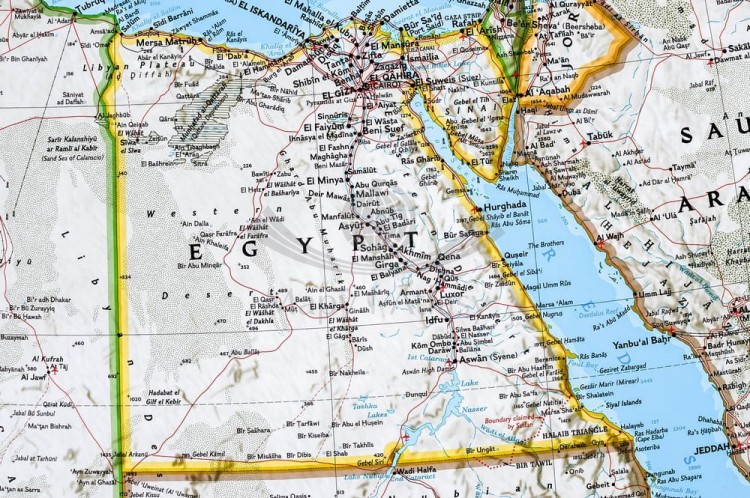 Kraje Basenu Morza Śródziemnego Mapa w ramie NG fragment 8