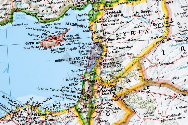 Kraje Basenu Morza Śródziemnego Mapa w ramie NG fragment 9