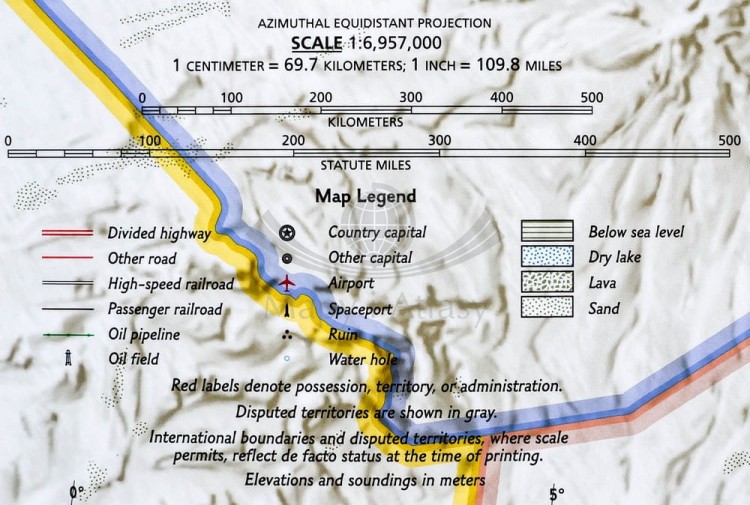 Kraje Basenu Morza Śródziemnego Mapa w ramie NG legenda