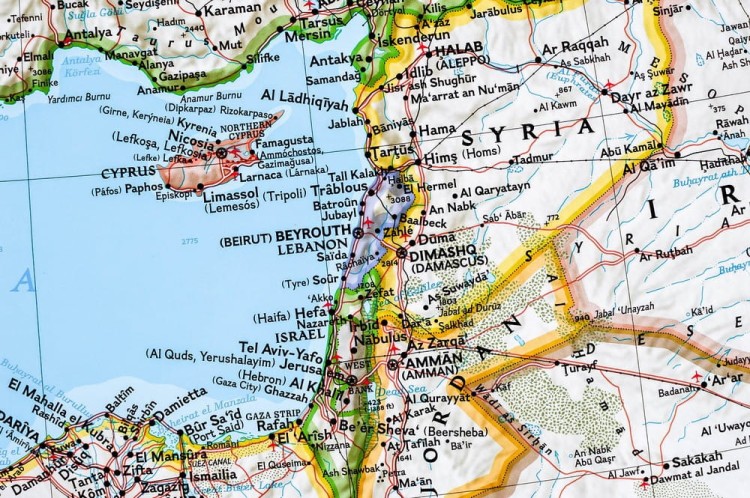 Kraje Basenu Morza Śródziemnego Mapa do wpinania NG fragment 9