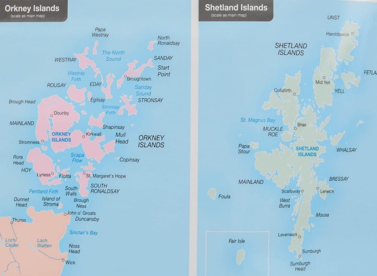 Wielka Brytania mapa ścienna administracyjna Maps International fragment 9