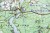 Mazury / Wielkie Jeziora Mazurskie. Mapa ścienna. Fragment 6