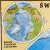 Świat 1:25 000 000 naklejka mapa ścienna fizyczna EKO-GRAF fragment 7