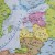 Europa 1:4 500 000 naklejka mapa ścienna polityczna fragment 4