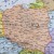 Europa 1:4 500 000 naklejka mapa ścienna polityczna fragment