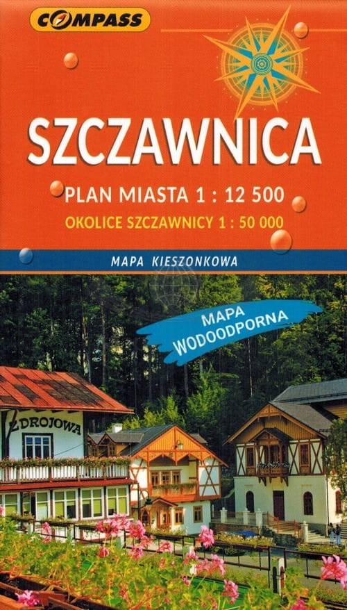 Szczawnica i okolice 1:25 000. Wodoodporna mapa kieszonkowa / Plan miasta. Compass