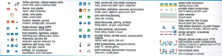 Szczawnica Mapa kieszonkowa wodoodporna Compass legenda 2