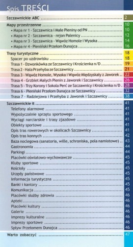Szczawnica Niezbędnik turystyczny WiT spis treści