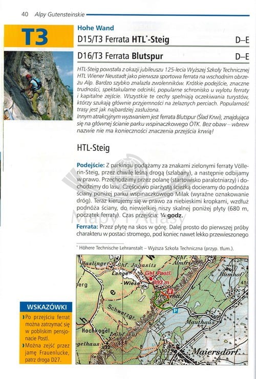 Ferraty Alp Austriackich. Tom I - wschód. Przewodnik autorstwa Csaba Szepfalusi. Przykładowa strona 2