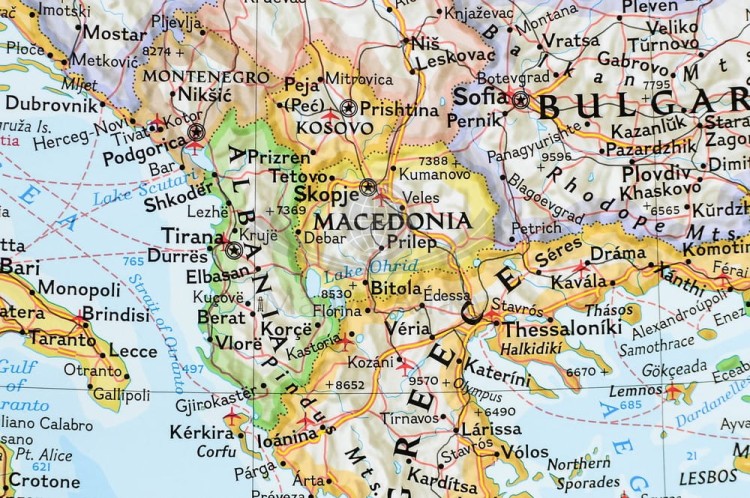 Europa polityczna Classic 1:5 419 000 Mapa magnetyczna National Geographic fragment 4