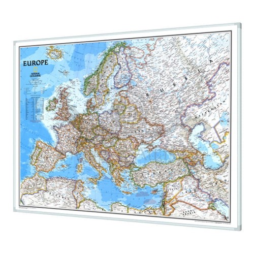 Europa polityczna Classic 1:5 419 000 Mapa w ramie National Geographic