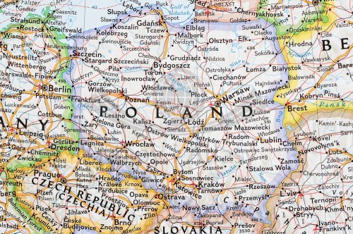 Europa polityczna Classic 1:5 419 000 Mapa w ramie National Geographic fragment 1