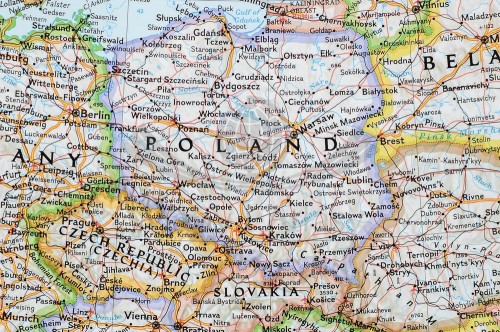 Europa polityczna Classic 1:8 399 000 Mapa w ramie National Geographic fragment 1