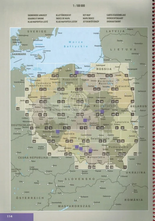 Polska 1:300 000. Atlas samochodowy wydawnictwa Marco Polo. Przykładowe strony 4