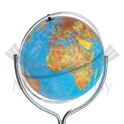 Globus Erika Blue 50 cm. Fizyczny i polityczny, podświetlany. Producent: Nova Rico. Kula