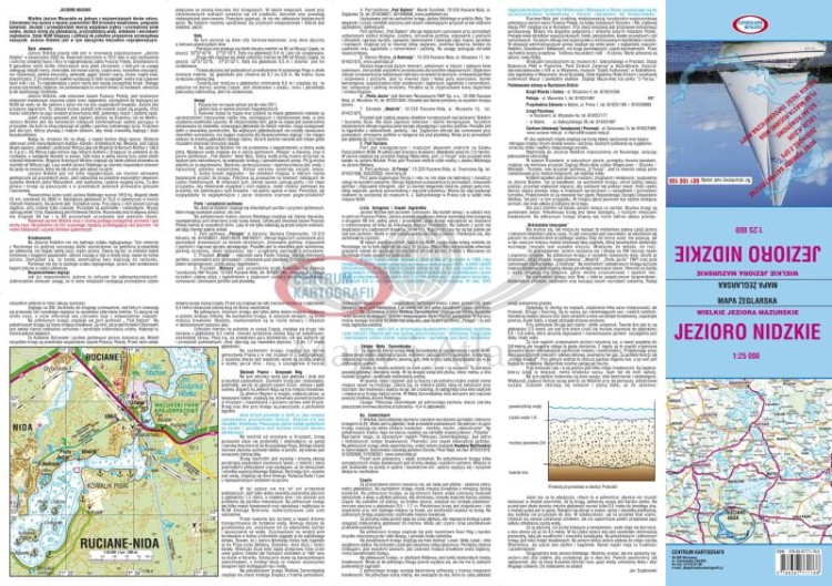 Jezioro Nidzkie 1:25 000. Laminowana mapa żeglarska. Strona 2