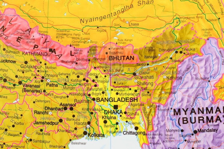Azja 1:11 000 000. Mapa polityczna w wersji magnetycznej. Fragment 3