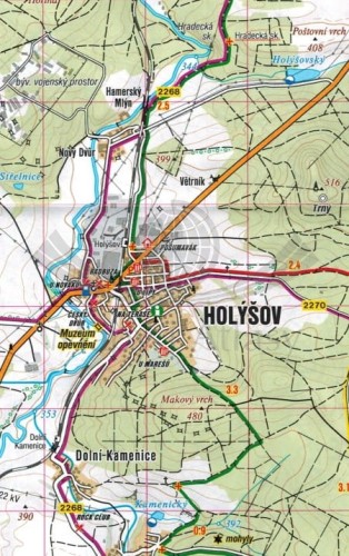 Pilzno i okolice, część południowa mapa turystyczna wydawnictwa Shocart. Przykładowa strona 1