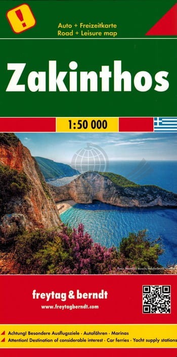 Zakynthos / Zakintos 1:50 000. Mapa samochodowo-turystyczna. Freytag & Berndt