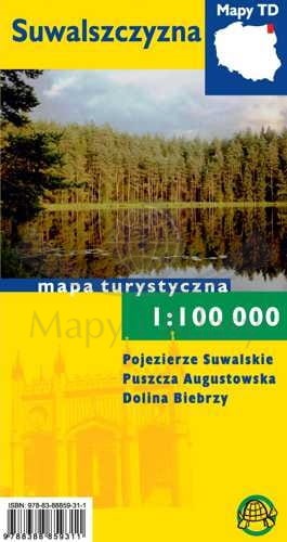 Suwalszczyzna 1:100 000. Mapa turystyczna wydawnictwa Agencja TD