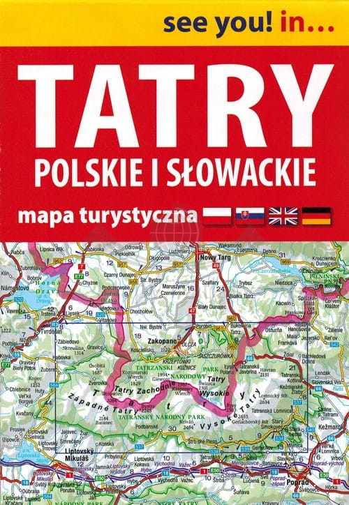 Tatry polskie i słowackie 1:55 000. Mapa turystyczna wydawnictwa ExpressMap. Okładka + zasięg