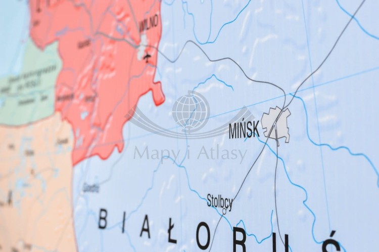 Kraje basenu Morza Bałtyckiego. Mapa ścienna polityczna wydawnictwa Meridian. Fragment 5