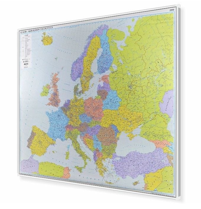 Europa kodowa 1:3 750 000 Mapa do wpinania Eko-Graf