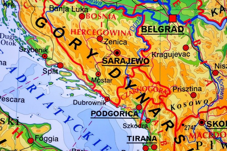 Europa ogólnogeograficzna 1:3 250 000 Mapa w ramie Nowa Era fragment 6